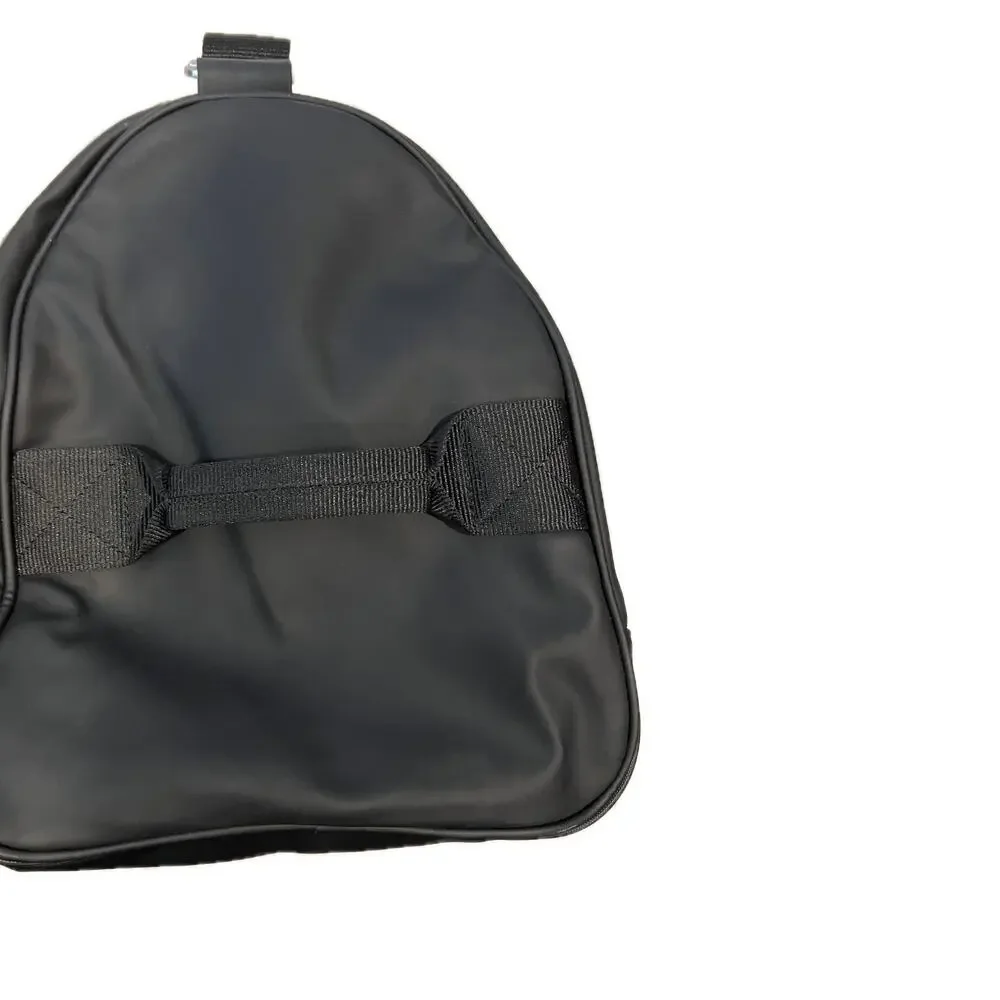 Polyester Faux Leather Black Duffel Bag 18